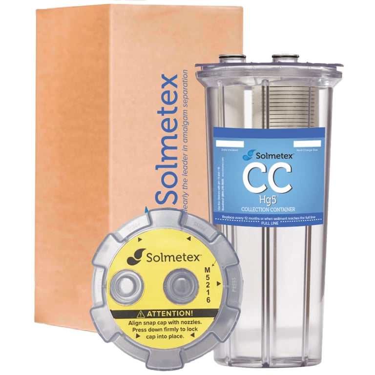 Hg5 (CC) Collection Container with Recycle Kit. Provides the Container and Packaging necessary