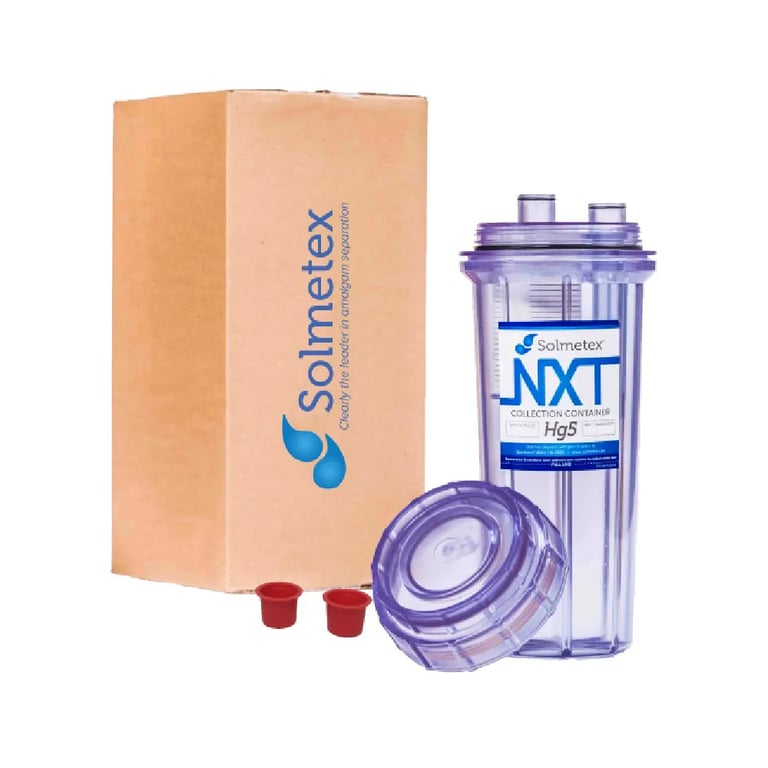 NXT Hg5 Collection Container with Recycle Kit. Provides the Container and Packaging necessary