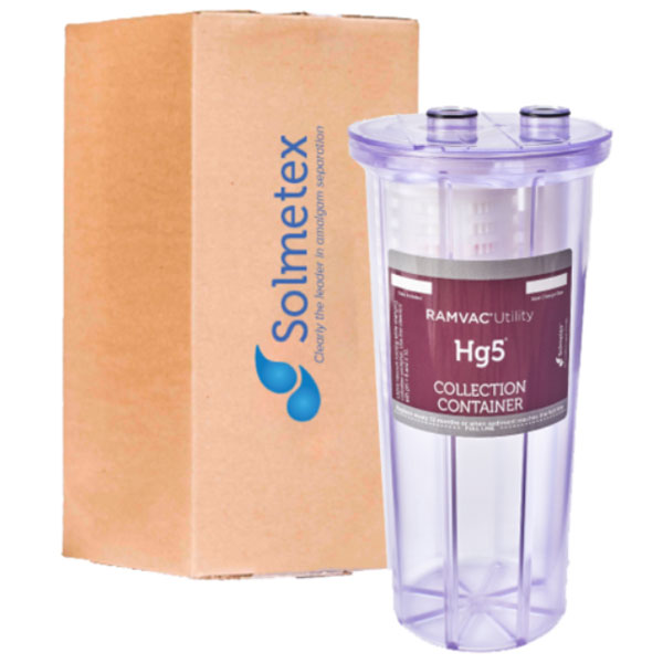 RAMVAC Utility Hg5 Collection Container with Recycle Kit. Fits Utility Hg5 Amalgam Separator only