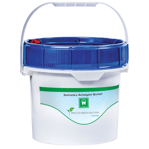Solmetex Amalgam Bucket, 3.5 Gallon. Meets all requirements of BMP's and "EPA Dental Rule". Waste
