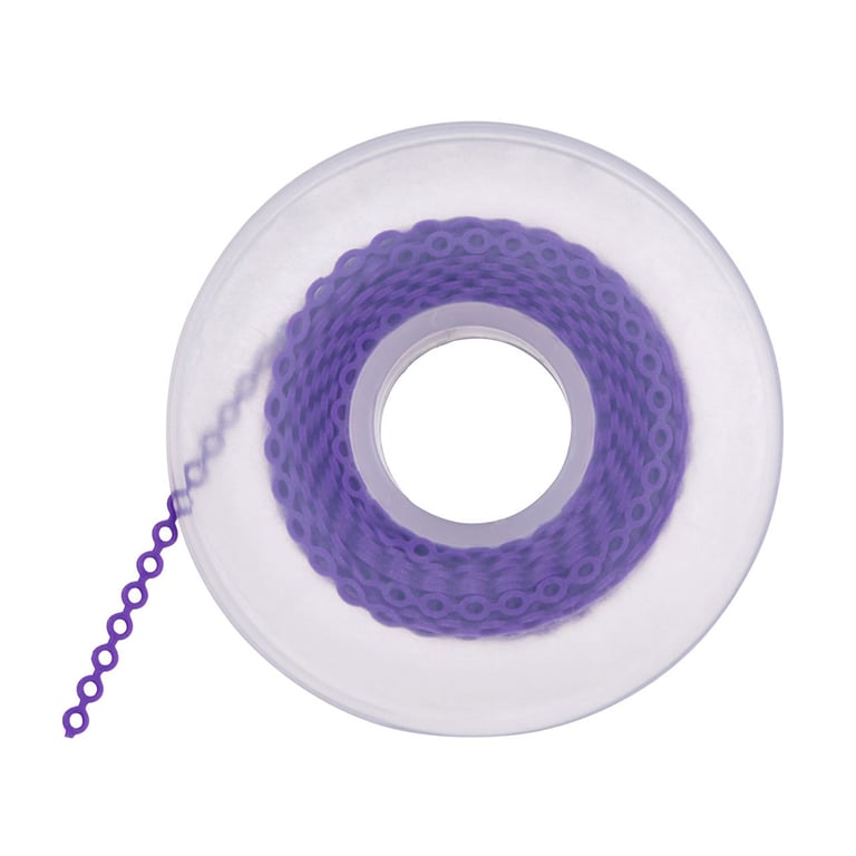 Alastik Continuous Chains Bobbin, C-1, Plum Crazy, 1/Pk. This continuous chain bobbin features