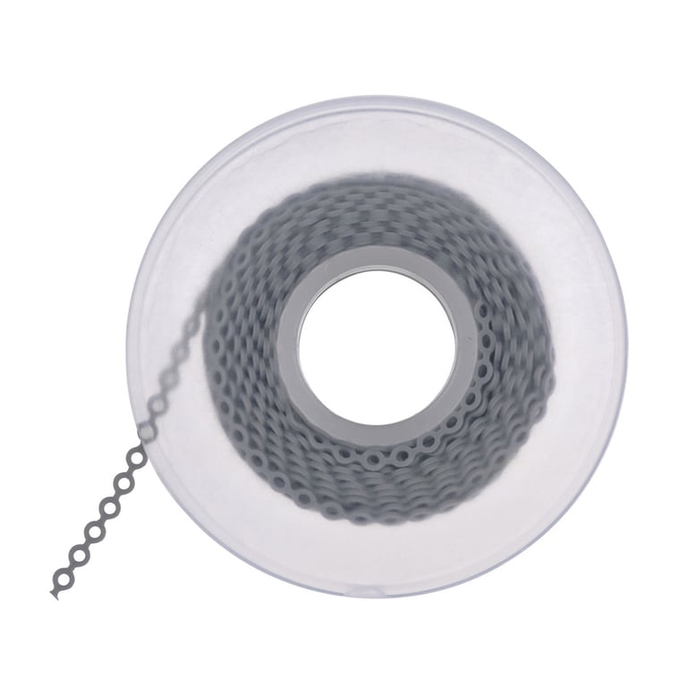 Alastik Continuous Chains Bobbin, C-1, Gray, 1/Pk. This continuous chain bobbin features 15ft