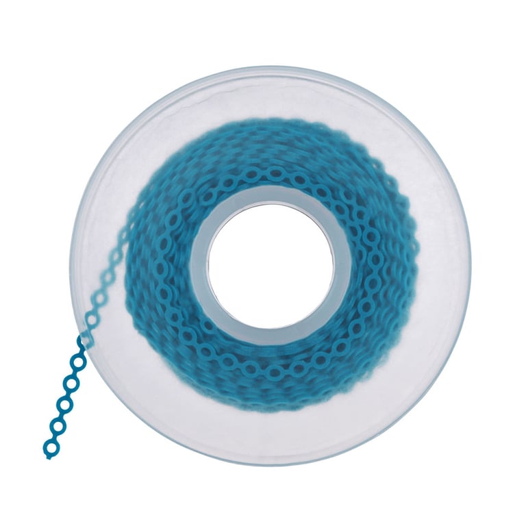 Alastik Continuous Chains Bobbin, C-1, Dusky Blue, 1/Pk. This continuous chain bobbin features