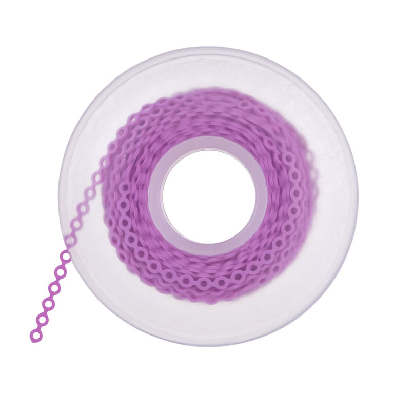 Alastik Continuous Chains Bobbin, C-1, Lavender, 1/Pk. This continuous chain bobbin features 15ft