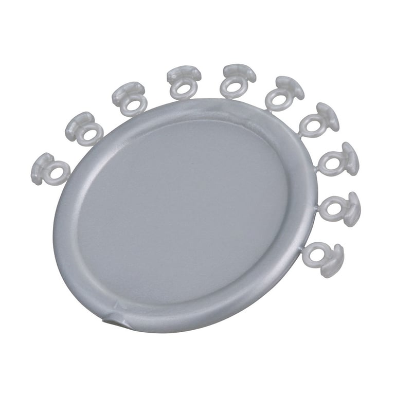 Alastik Elastomeric Ligature w/Guard, Silver, 100/Pk. The silver, elastomeric ligature guard has