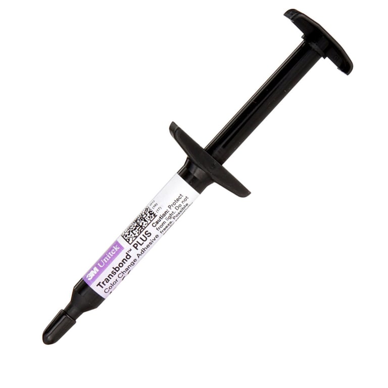 Transbond Plus Color Change Adhesive, 4g Syringes, 4/Pk. Moisture tolerant light cure bonding