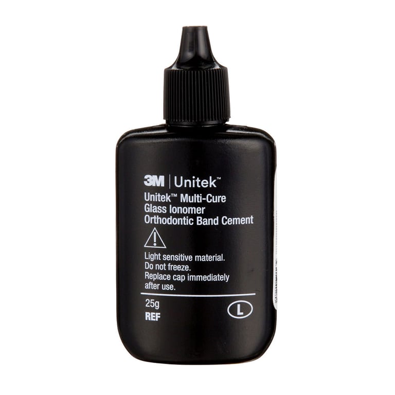 Unitek Multi-Cure Glass Ionomer Band Cement Liquid, 25g, 1/Btl. Multi-Cure Glass Ionomer Band