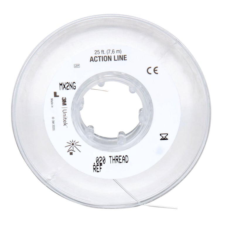 Unitek Action Line Thread, .020in, 25ft, 1/Pk. For rotating and extruding teeth, closing minor