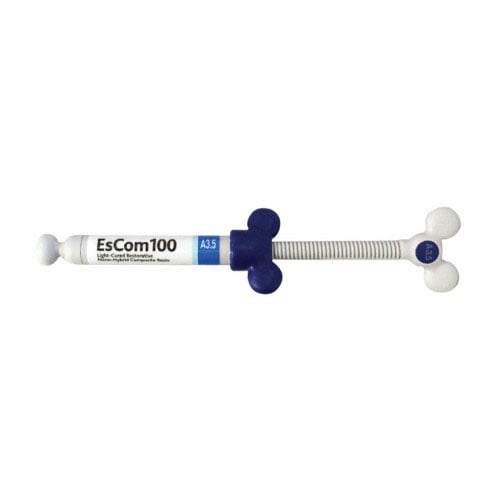 EsCom100 A3.5 Syringe. Light-Cured Restorative Nano Hybrid Composite Resin, Refill: A3.5 4 Gm. x 1