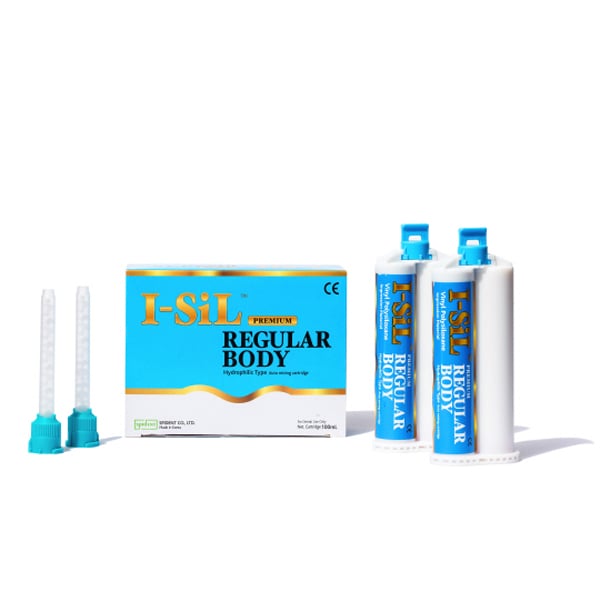 I-Sil Premium Regular Body Regular Set, 2 - 50 mL Cartridges. Thixotropic VPS Impression Material