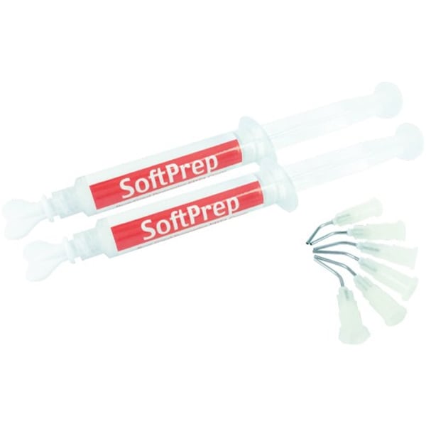 SoftPrep Root Canal Preparation, 17% EDTA Cream, 2 x 6g Syringes and 6 Tips/Pk. Lubricating