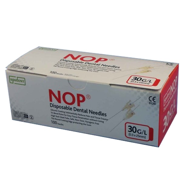 Spident 27 gauge Short Disposable Dental Needles (0.4X21mm) Box of
