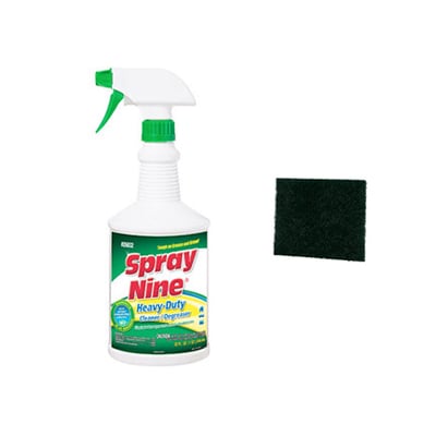 SprayNine Autoclave Chamber and Tray Cleaner Kit 32oz Spray Bottle Comes with 3M cleaning pad