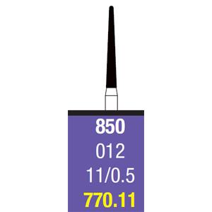 Spring FG #770.11 Round End Taper Coarse single-use diamond burs, pack of 25