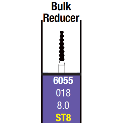 Spring FG #ST8 Bulk Reducer Super Coarse single-use diamond burs, pack of 25