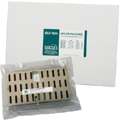 SPS Medical 3" x 10" Sterilization Pouch, Dry Heat 100/Bx. Self-Seal, All Nylon Clear Pouches