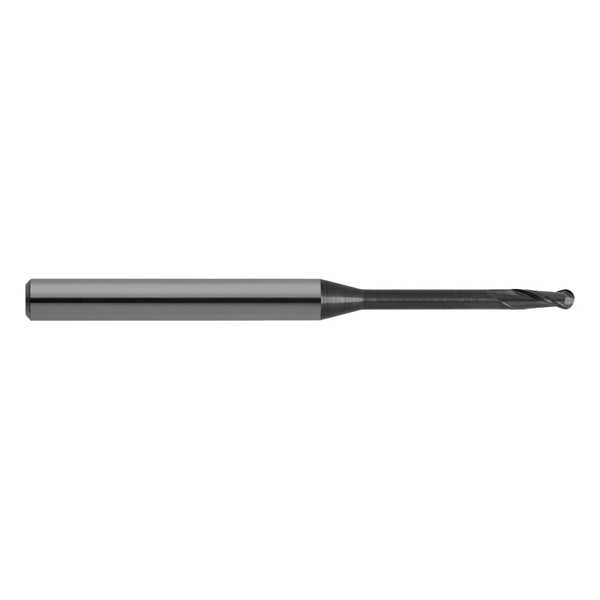DuraDi Diamond Coated Ball CAD/CAM Carbide, Roland End Mill, 2mm, 1/Pk. Long reach dental bur