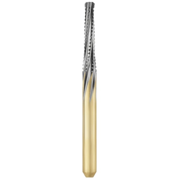 Great White Ultra FG #847.016 SS Flat End Taper Carbide Burs 5/Pk. Short Shank. Working length