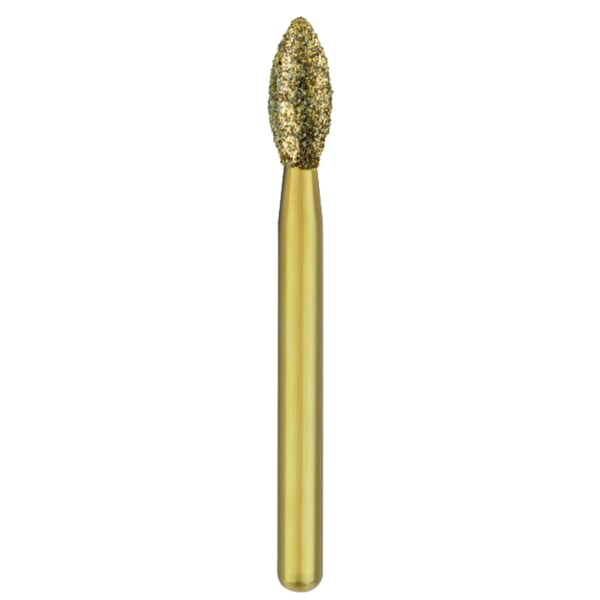 Great White Z FG #368-023 Medium Grit, Pointed Football Zirconia Cutting Diamond Bur 5/Pack