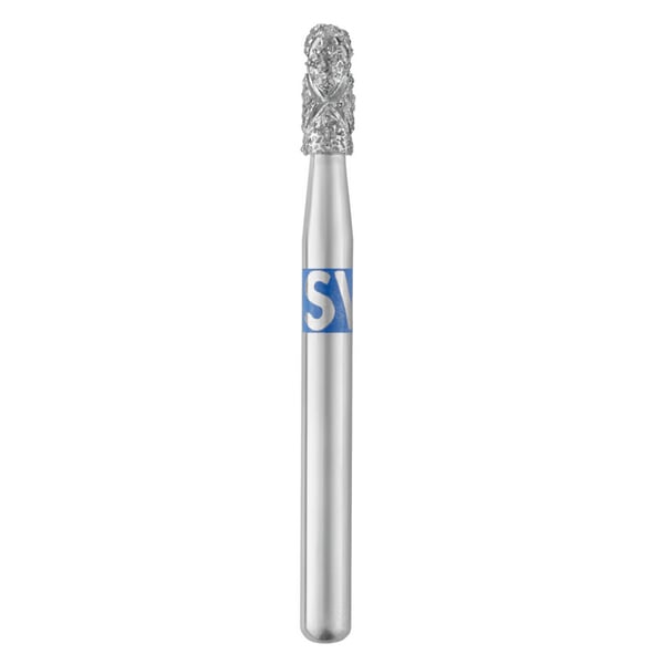 Piranha 2X FG #849.018 Round End Taper, Turbo Double Action, Single Use Diamond Bur. Package of 5