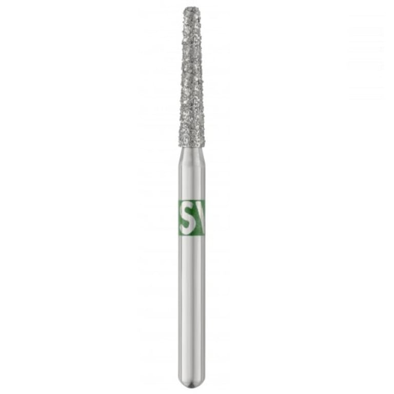 Piranha Diamonds FG #847KR.016 Coarse Grit, Modified Flat End Taper, Single Use Diamond Bur