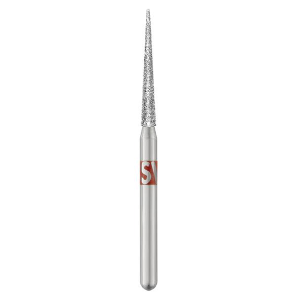 Piranha Diamonds FG #859.014 Fine Grit, Needle Shaped, Single Use Diamond Bur. Package of 25 Burs