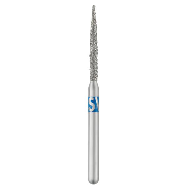 Piranha Diamonds FG #862.012 Medium Grit, Flame Shaped, Single Use Diamond Bur. Package of 25 Burs