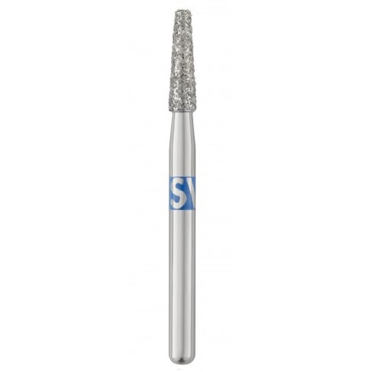 Piranha Diamonds FG #846.014 Medium Grit, Flat-End Taper, Single Use Diamond Bur. Package of 25
