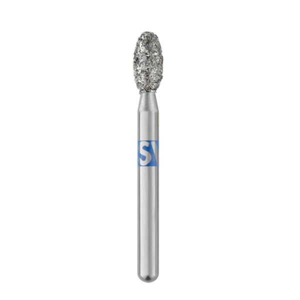 Piranha Diamonds FG 379.023 Medium Grit, Football Shaped, Single Use Diamond Bur. Package of 25