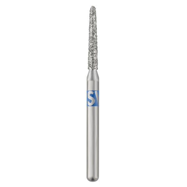 Piranha Diamonds FG #878K.014 Medium Grit, Curettage Single Use Diamond Bur. Package of 25 Burs