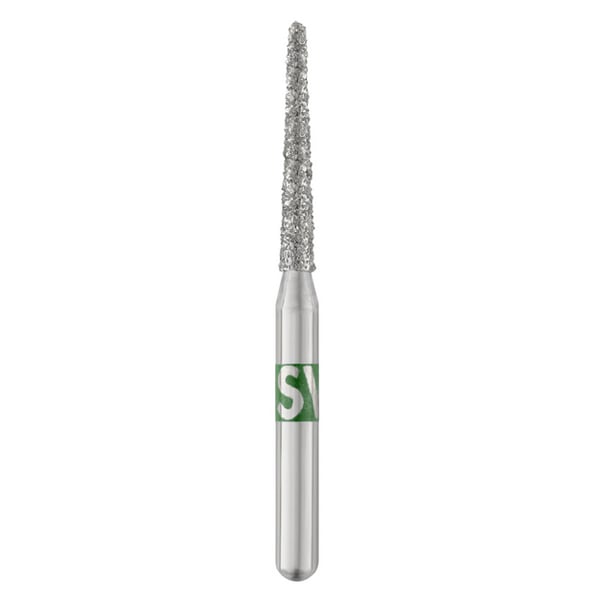 Piranha Diamonds FG #856L.014 SS (Short Shank) Coarse Grit, Long Round End Taper, Single Use