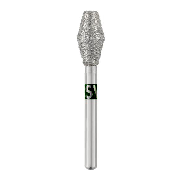 Piranha Diamonds FG #811.033 Supercoarse Grit, Barrel Shaped, Single Use Diamond Bur. Package