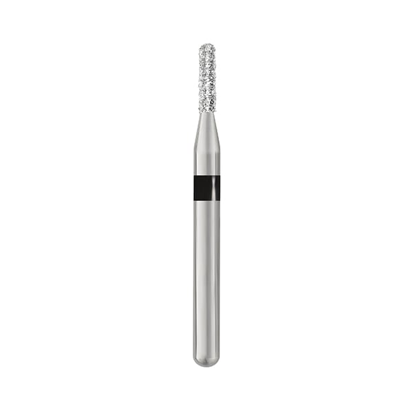 Piranha Diamonds FG #838.010 SuperCoarse Grit, Round End Cylinder, Single Use Diamond Bur. Package