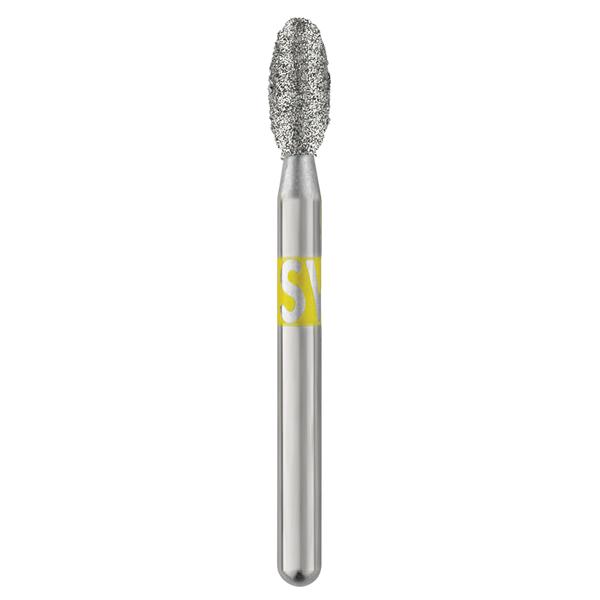 Piranha Diamonds FG 379.023 Very Fine Grit, Football Shaped, Single Use Diamond Bur. Package of 25