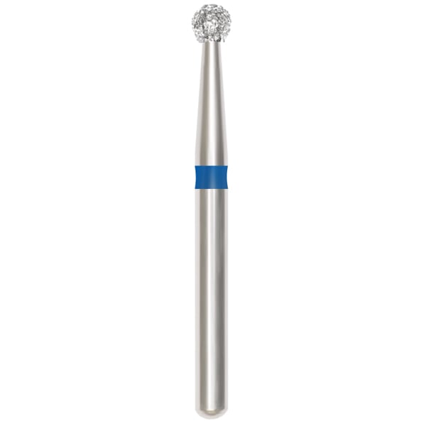 Revelation FG #801.018 Medium Grit, Round Diamond Bur. Package of 5 Burs