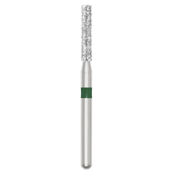 Revelation FG #837.014 Coarse Grit, Flat End Cylinder Diamond Bur. Package of 5 Burs