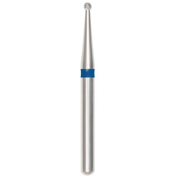 Revelation FG #801.010 Medium Grit, Round Diamond Bur. Package of 5 Burs