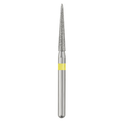 Revelation FG #859.016 Extra Fine Grit, Round End Cone Diamond Bur. Package of 5 Burs