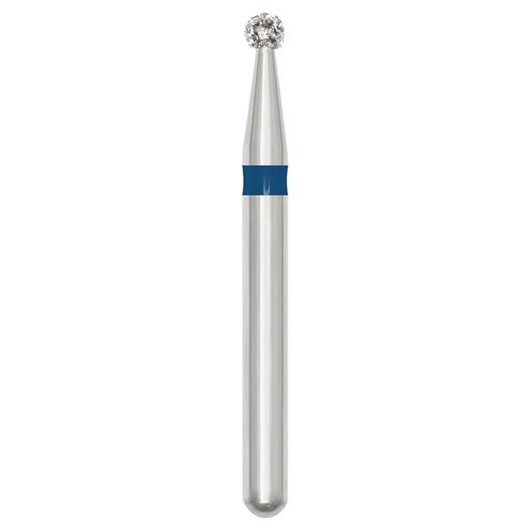 Revelation FG #801.014 Medium Grit, Round Diamond Bur. Package of 5 Burs
