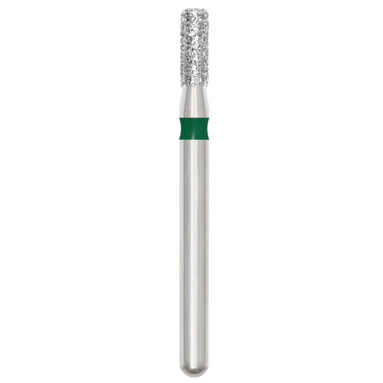 Revelation FG #835.014 Coarse Flat End Cylinder Diamond Bur, 5/Pk