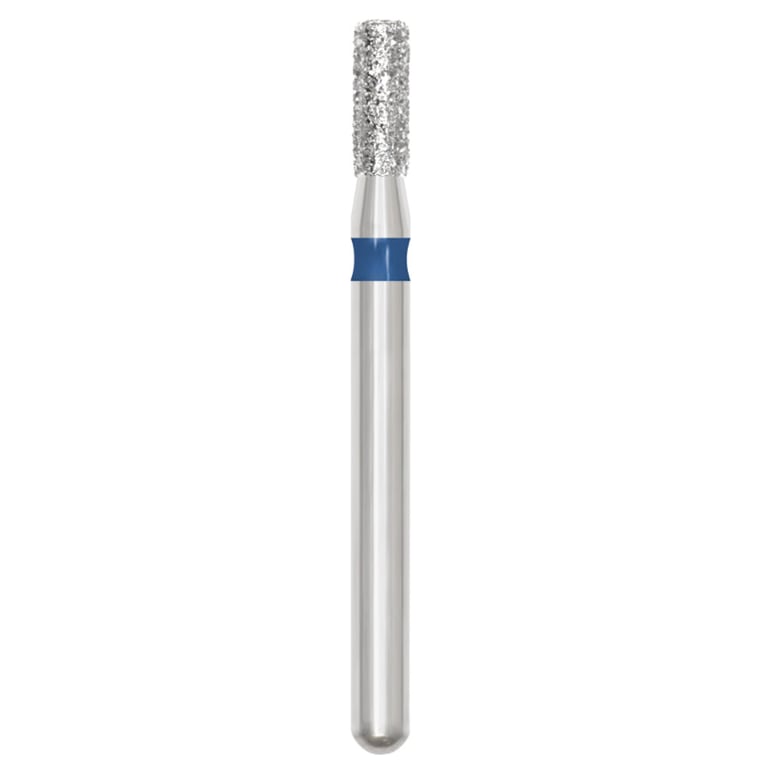 Revelation FG #835.014 Medium Flat End Cylinder Diamond Bur, 5/Pk