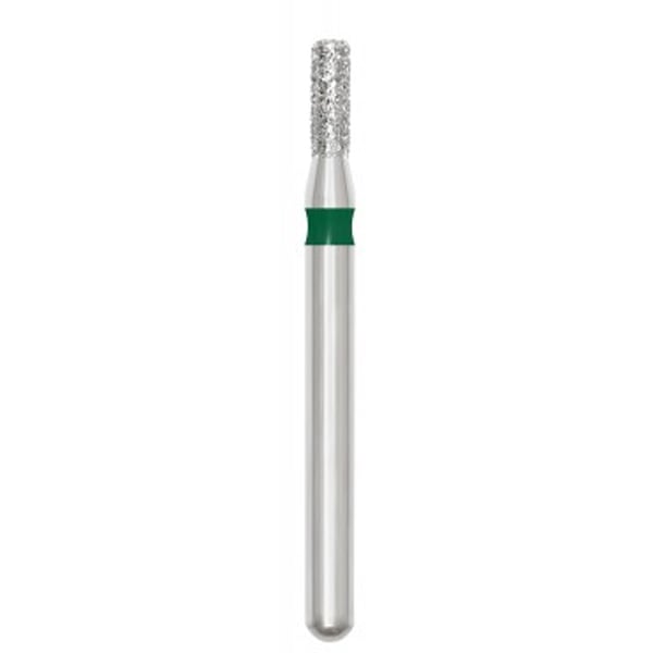 Revelation FG #835.009 Coarse Flat End Cylinder Shaped Diamond Bur, 5/Pk