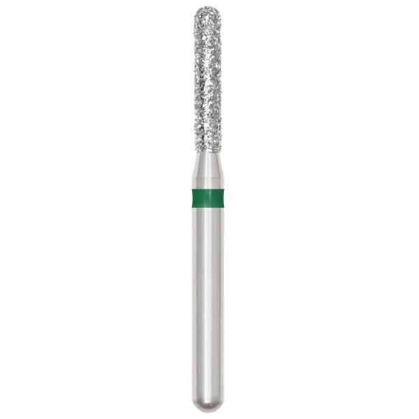 Revelation FG #880.014 Coarse Round End Cylinder Diamond Bur, 5/Pk