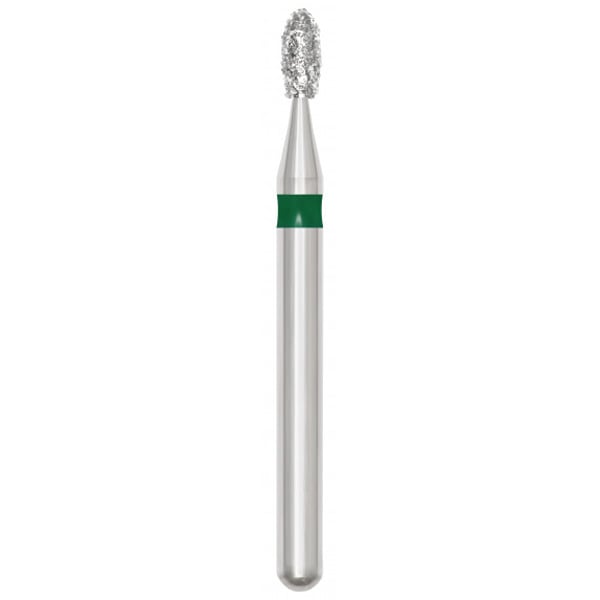 Revelation FG #379.014 Coarse Football Shaped Diamond Bur, 5/Pk