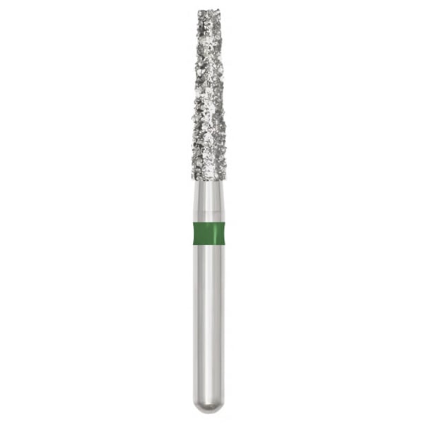 Revelation FG #847.018 SS (Short Shank) Coarse Flat End Taper Diamond Bur, 5/Pk