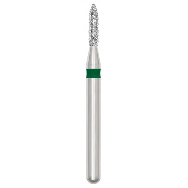 Revelation FG #860.012 Coarse Flame Shaped Diamond Bur, 5/Pk