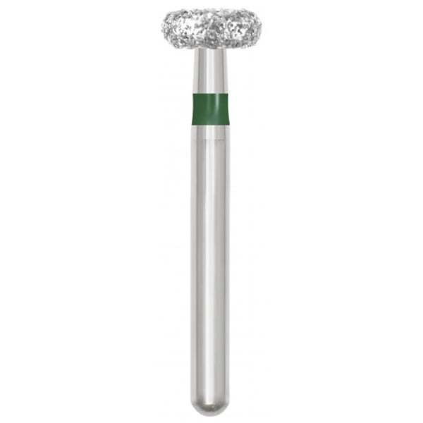 Revelation FG #909.040 SS (Short Shank) Coarse Wheel Shaped Diamond Bur, 5/Pk