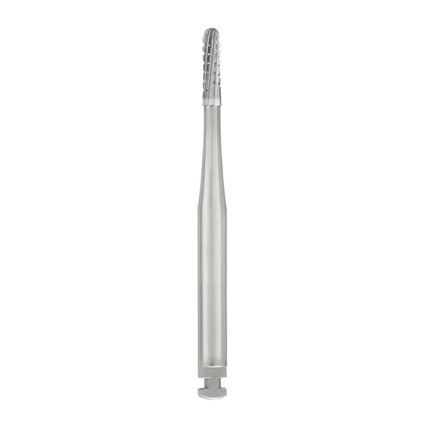 SS White RA #1557 straight dome crosscut carbide bur for slow speed latch, pack of 10 burs