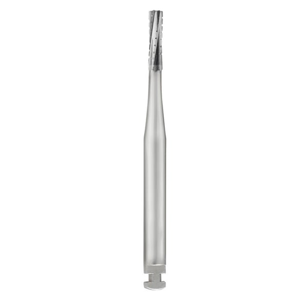 SS White RA #557 Straight Fissure Crosscut Carbide Bur for Slow Speed Latch, Package of 10