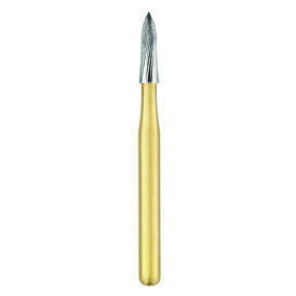 SS White FG #9904 30 blade needle shaped finishing bur, package of 5